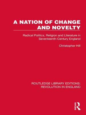 cover image of A Nation of Change and Novelty